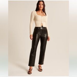 Abercrombie vegan leather pant